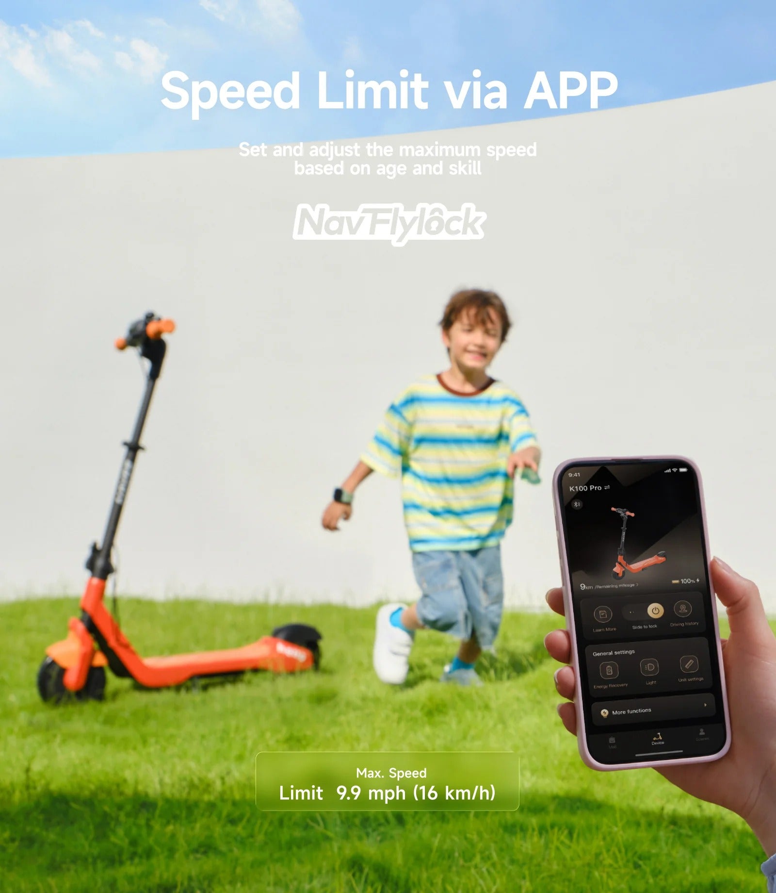 Smart kids E-scooter NAVEE K100